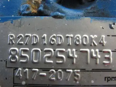 Sew R27D16DT80K4 19.35:1 Ratio 22-107RPM .75Hp 230YY/460Y Vari Speed Gear Motor