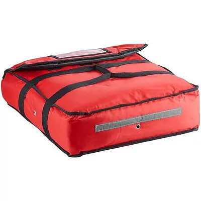 Insulated Pizza Delivery Bag, Soft-Sided Heavy-Duty Nylon, 18" x 18" x 5" - Holds Up To (2) 16" Pizza Boxes or (1) 18" Pizza Box