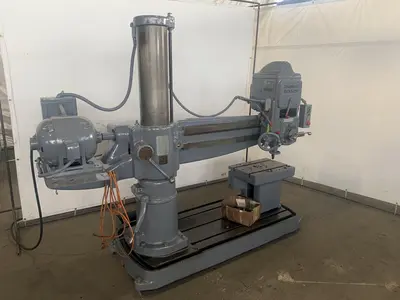4' X 9" CINCINNATI-BICKFORD RADIAL ARM DRILL.STOCK # 0311023