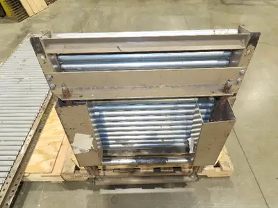 Mathews 30"x 17' 10" Gravity Roller Conveyor Walk-Thru Gate 1-3/8" Roller 27"BF