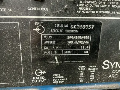 Used MILLER SYNCROWAVE 250 Tig Welders Ohio US | HGR 24 #1319749