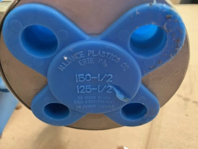 1/2" -150# Jamesbury Ball Valve Air Operated Stainless Unused