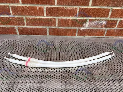 USED ADVANTA PURE APSM-P-0500 34" SILICONE HOSE W/ 1/2 " SANITARY FITTING