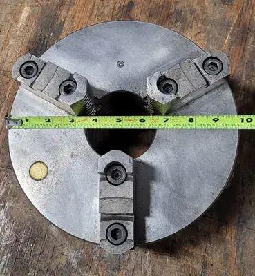 USED BISON 10" 3 JAW CHUCK