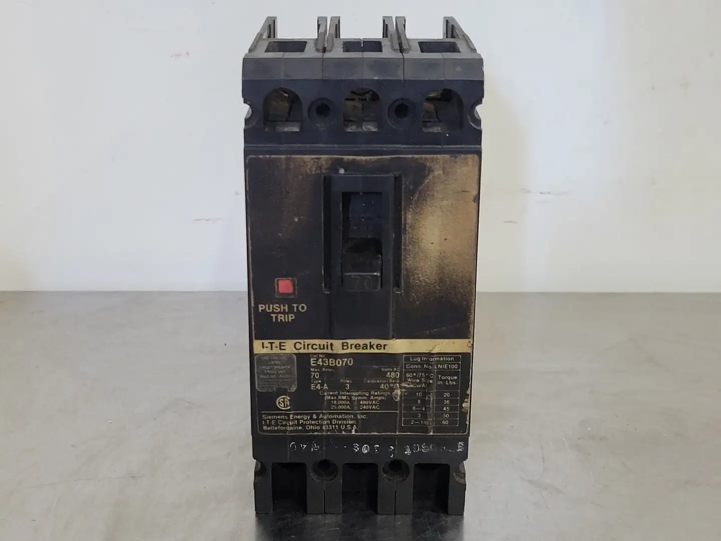 USED ITE E43B070