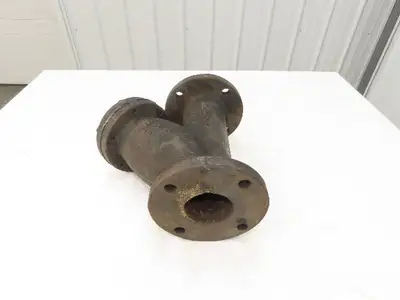 Mueller Steam Specialty 1215 3" ANSI Flanged Y Strainer Cast Iron 500psi