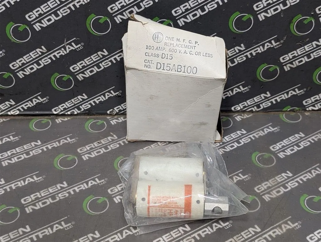 ITE Gould Shawmut D15AB100 HFCP Amptrap Fuse Class D15 600VAC New NIB