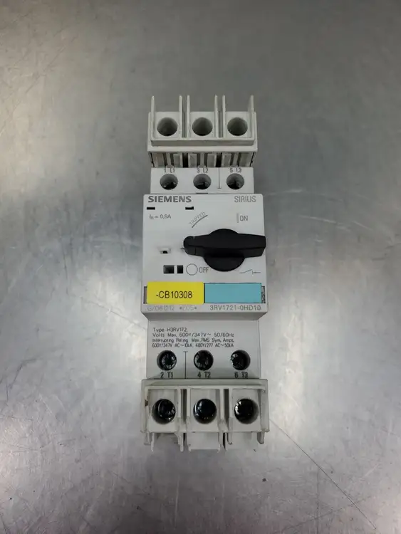 Used Siemens 3RV1721-0HD10 SIRIUS Circuit Breaker Circuit Breakers South Carolina US | Palmetto Automation #1521121