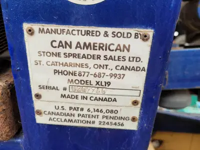 USED 2003 CANAMERICAN STONE SPREADER SOIL KING XL19