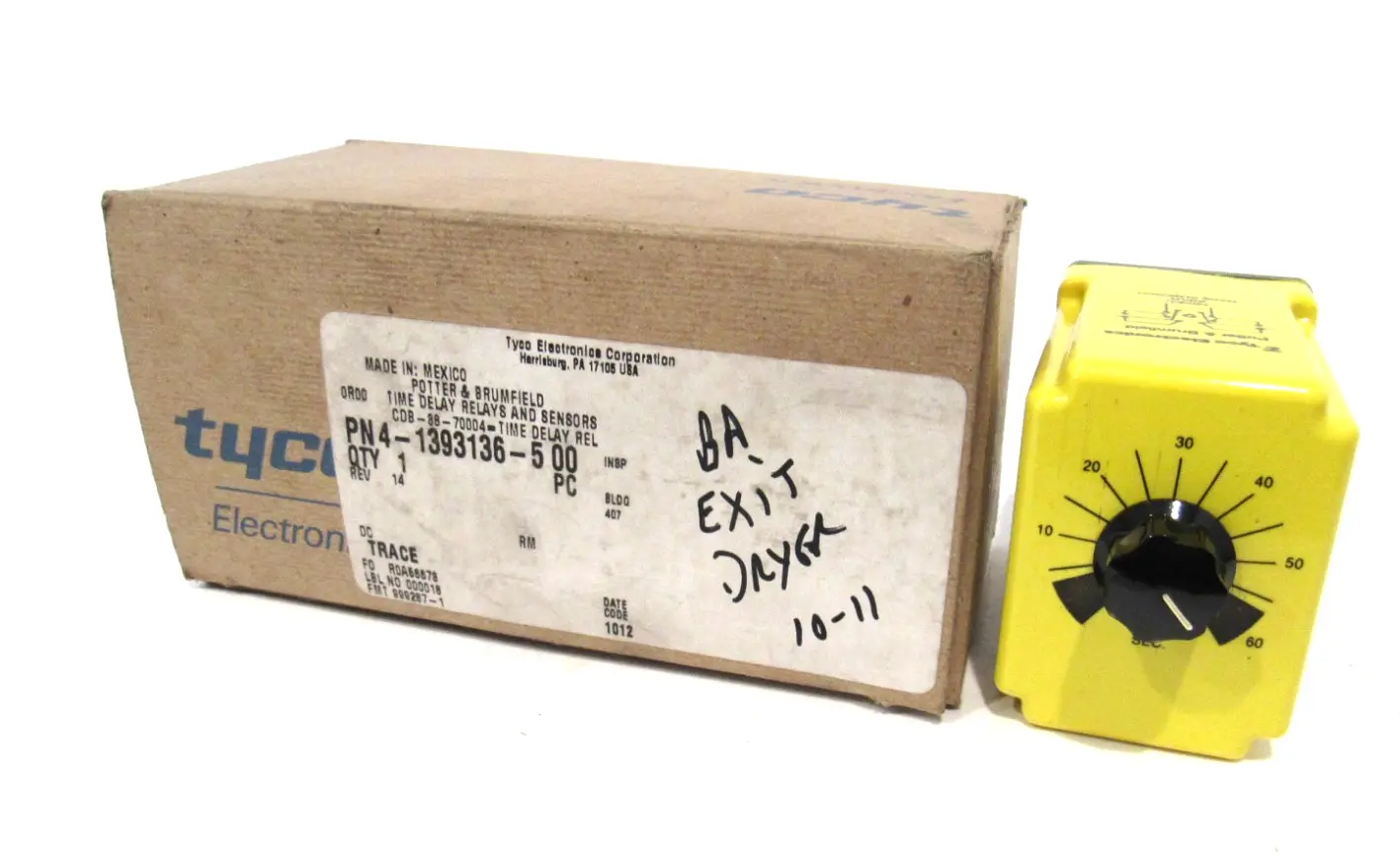 NEW TYCO CDB-38-70004 TIME DELAY RELAY CDB3870004