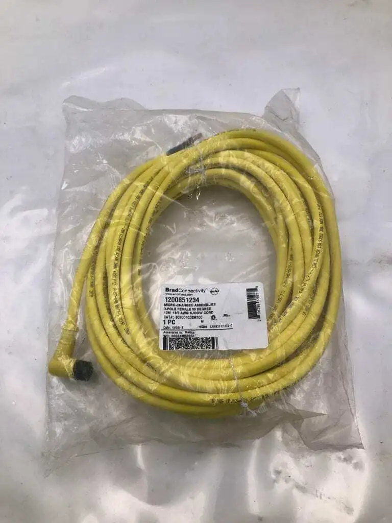 Woodhead 803001C02M100 90D CORD SET 1200651234 NIB