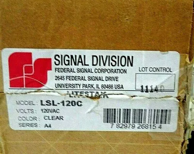 NEW FEDERAL SIGNAL LSL-120C LITESTAK LSL120C