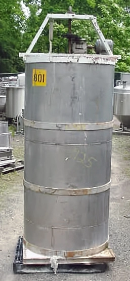 Used 750 GALLON OPEN TOP MIXING TANK OPEN TOP TANK Stainless Steel Tanks New Jersey US | Champion Trading Corporation #424569