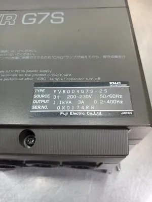 Fuji Electric FVR004G7S-2S 200~230V 3A Drive. 1E