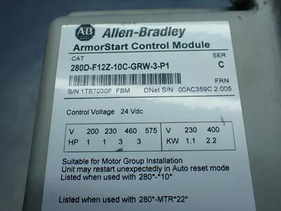 USED ALLENBRADLEY 280DFN10R
