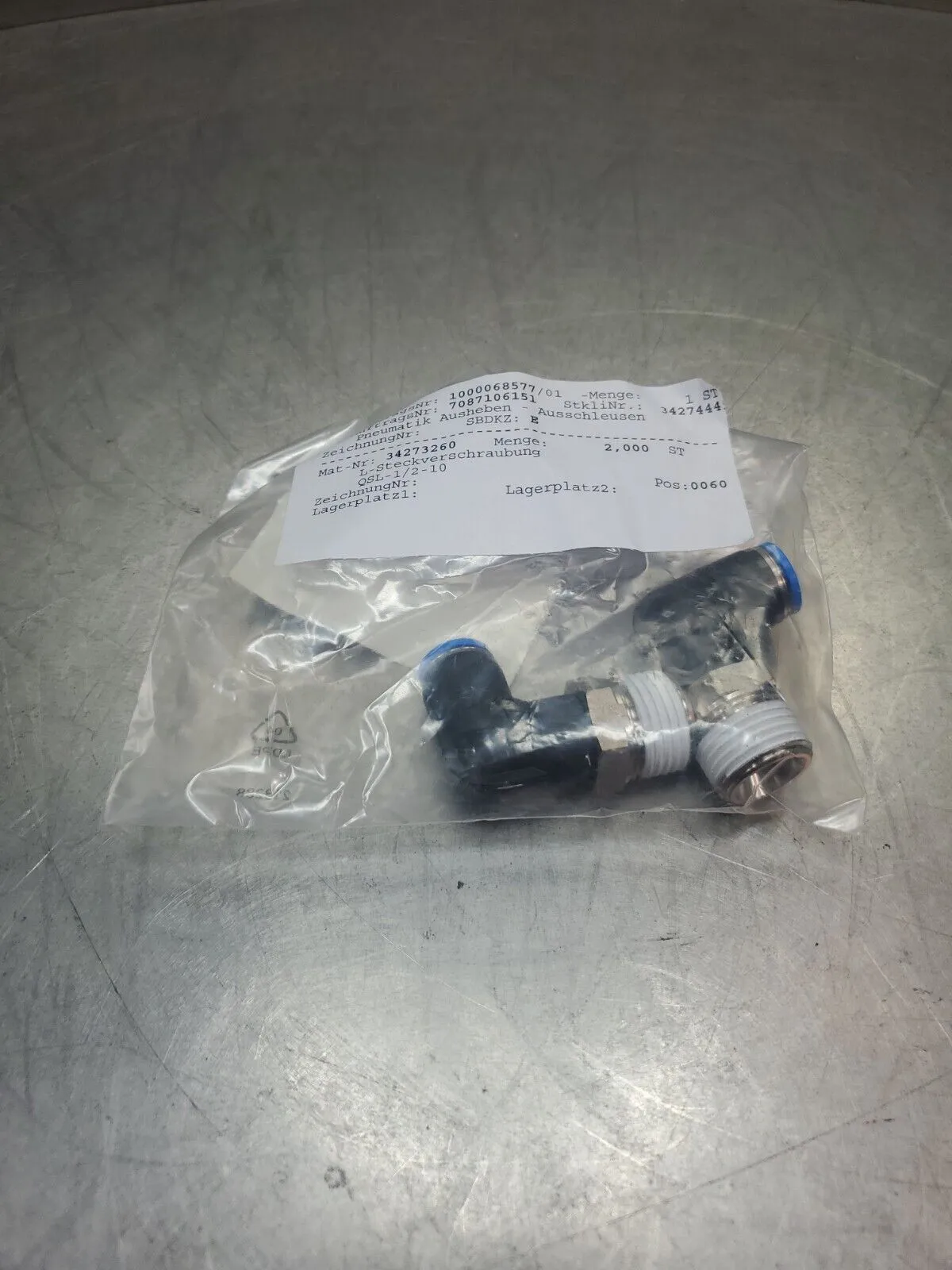 FESTO 34273260 Pneumatic Connector Module. 6-E