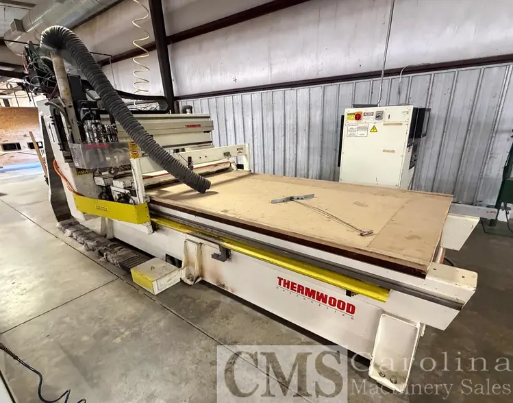 Used 2002 THERMWOOD MODEL C53 CNC ROUTER WITH ROLLER HOLD DOWN CNC Routers North Carolina US | CAROLINA MACHINERY SALES #1493561
