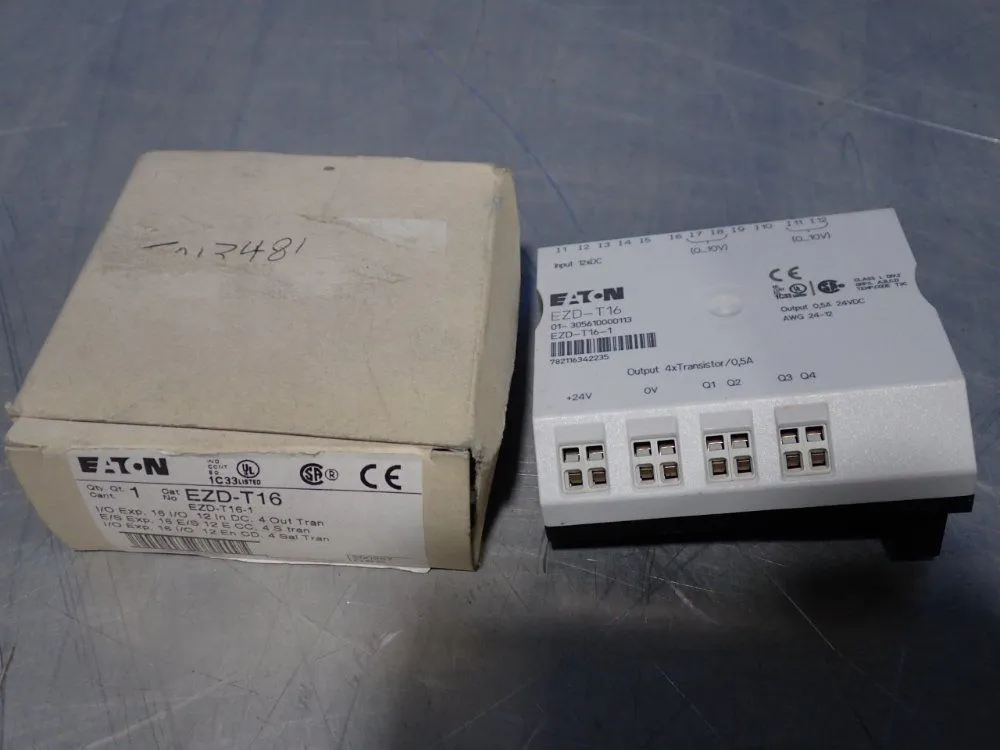 New | in-Stock EATON EZDT16 Input / Output Modules | HGR 24 #747740