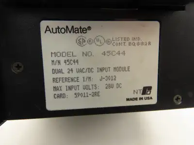 Reliance Electric 45C1A AutoMate Programmable Controller W/8 Dual 24V Inputs