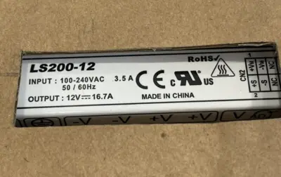 NEW LAMBDA LS200-12 POWER SUPPLY 100-240VAC 50/60HZ LS20012
