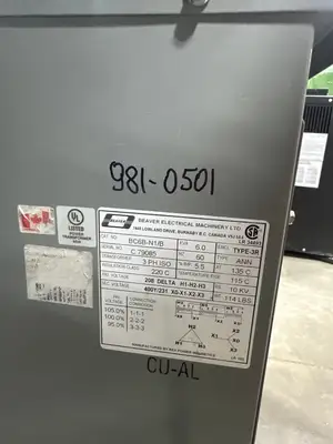 6 KVA - 208VV to 400Y/231V 3 Phase Isolation transformer