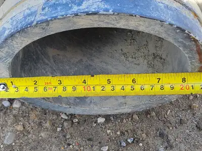 8" x 35 ft Lay Flat Hose Black w/ Coupling