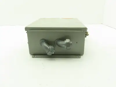 Wiegmann B100804CH 10x8x4" Steel Electrical Enclosure w/Terminal Blocks 9080 GM6