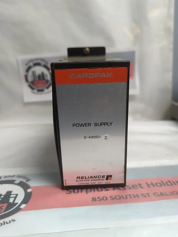 Used RELIANCE ELECTRIC 0-49001-2 Miscellaneous Equipment (Electrical & Power) | Surplus Asset Holdings #1202849