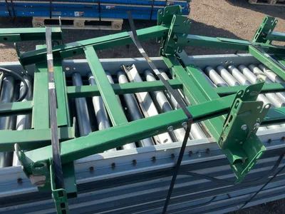 (8) 10’ Sections of Roller Conveyor, 24” wide, approx. 21.5” wide rollers, come with (8) adjustable ...