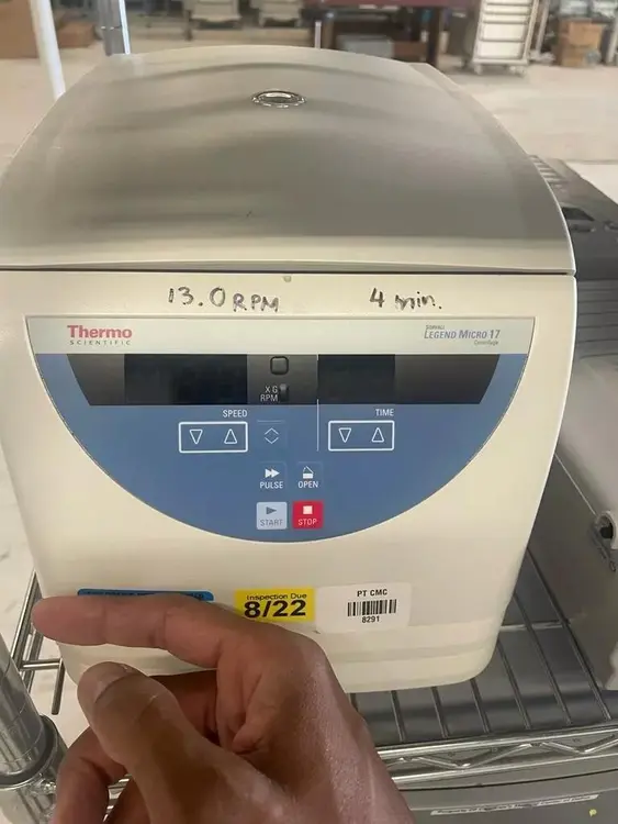 Used Thermo Scientific Thermo Scientific Thermo Scientific Sorvall Legend Micro 17 Centrifuge - Floor Texas US | PT Medical Technologies #1458907