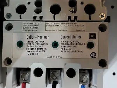 25/25A, 3 Pole, 600V Circuit Breaker HFD3025 Bucket for Freedom 2100 MCC Frame