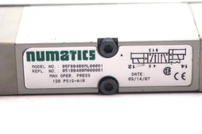 USED NUMATICS 05FBB4B6ML00061 VALVE