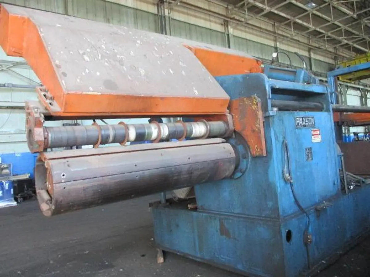 72″ x .375″ x 50,000Lb Paxson Loop Slitting Line