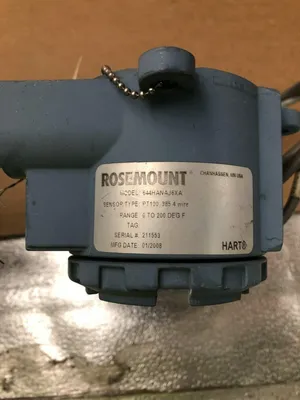 Rosemount 644HANAJ6XA 4 Wire Temperature Transmitter 0-200°F PT100