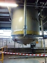 25,000L S/S 1/2 Coiled Enc Mixer Body