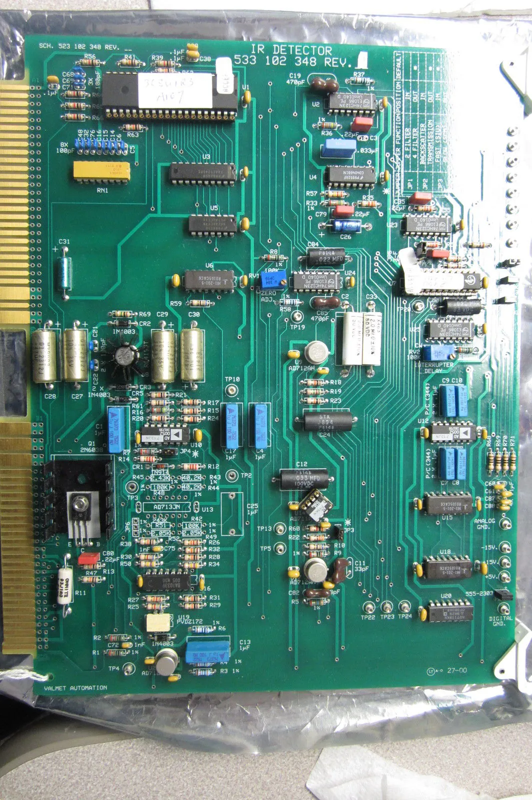 NEW VALMET AUTOMATION 533-102-348 REV.J PC BOARD