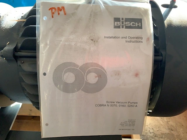 Used Busch NP0250ALL6000B Vacuum Pumps Minnesota US | Peak Machinery, Inc. #285946