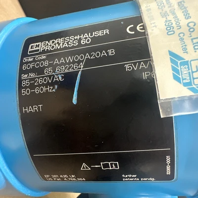 NEW Endress+Hauser 60FC08-AAW00A20A1B