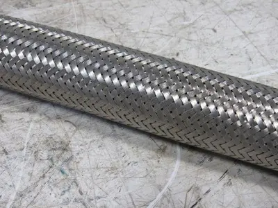Tork Products 1108964 1-1/2" Stainless Steel Braided Hydraulic Hose W/48mm Male