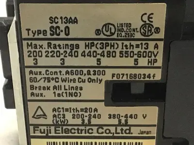 USED FUJI ELECTRIC SC-0 SC13AA