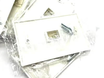 NEW MONOPRICE 1-GANG WALL PLATE FOR KEYSTONE, 1-PORT WPK-1
