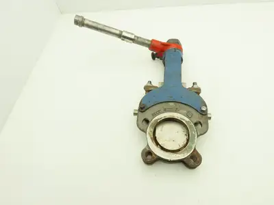 DeZurik Fig. KLS 3" Stainless Knife Gate Valve Lug Style Rising Stem Metal Seat