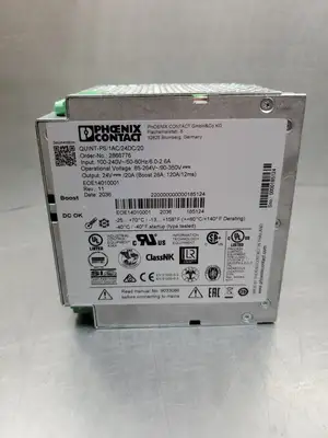 Used Phoenix Contact QUINT-PS/1AC/24DC/20 Power Supply, 24VDC, 20A DIN Rail Power Supplies South Carolina US | Palmetto Automation #1543822