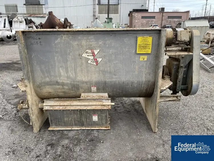 Used Marion Process Solutions 45 Cu Ft Marion Paddle Blender, S/S, Model 3040 Ribbon Blenders Ohio US | Federal Equipment Company #126406