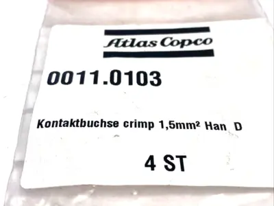 USED ATLAS COPCO CRIMP CONTACT PIN 1.5MM² HAN D