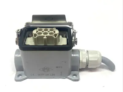 Used ILME Socket Enclosure w/ 16A 500V 6-Pin Socket Connector Accessories Michigan US | Maverick Industrial Sales #1400769