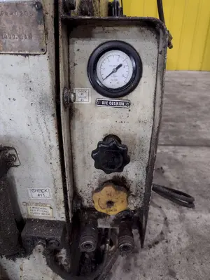 220 TON AIDA MODEL #NC1-200(2) GAP FRAME PRESS, WITH 9.84" STROKE: STOCK #22203