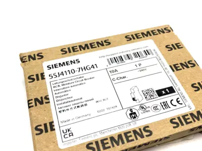 USED SIEMENS MINIATURE CIRCUIT BREAKER 10A 1-POLE C-CHAR.