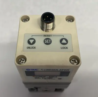 Used SMC Electro-Pneumatic Regulator, 2000 Size, 0~10VDC Input Air Pressure Regulators Michigan US | Maverick Industrial Sales #1394282