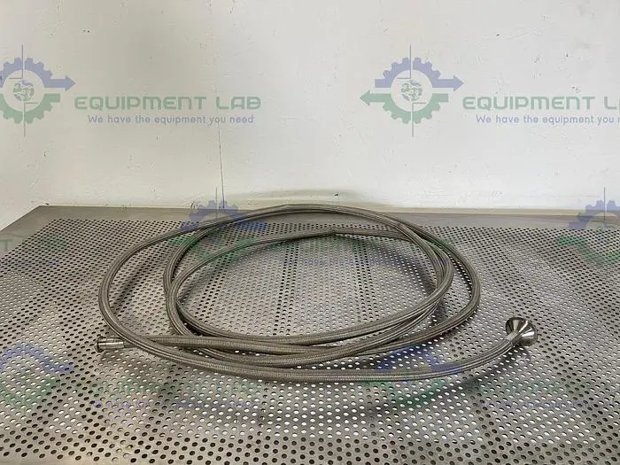 Used 20 FT STAINLESS STEEL HOSE W/ 1/2" SANITARY FITTING TO 1" SANITARY FITTING Hoses | Equipment Lab #486853